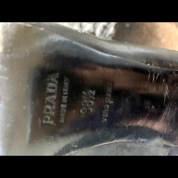 Prada Vintage Leather Lace Up Ankle Booties - Picture 5 of 5